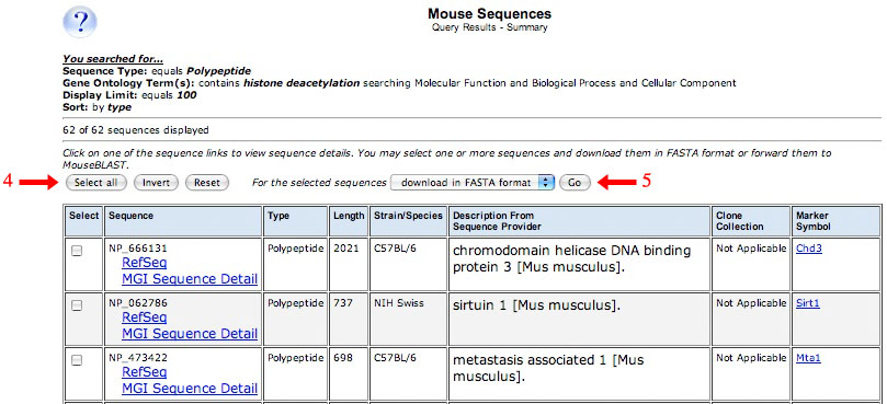 Search Results Screen Shot